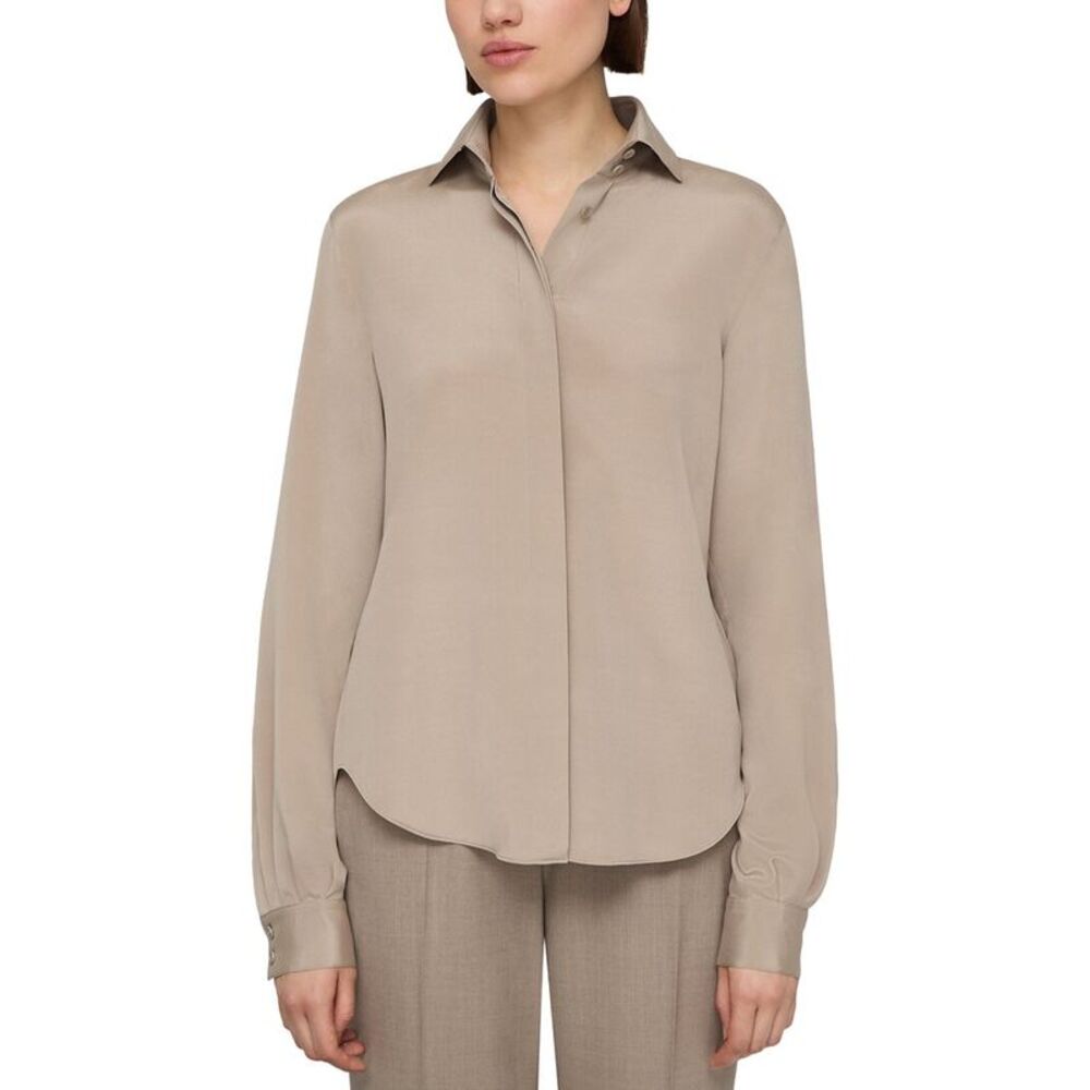 Lafayette 148 New York Womens Silk-Blend Blouse